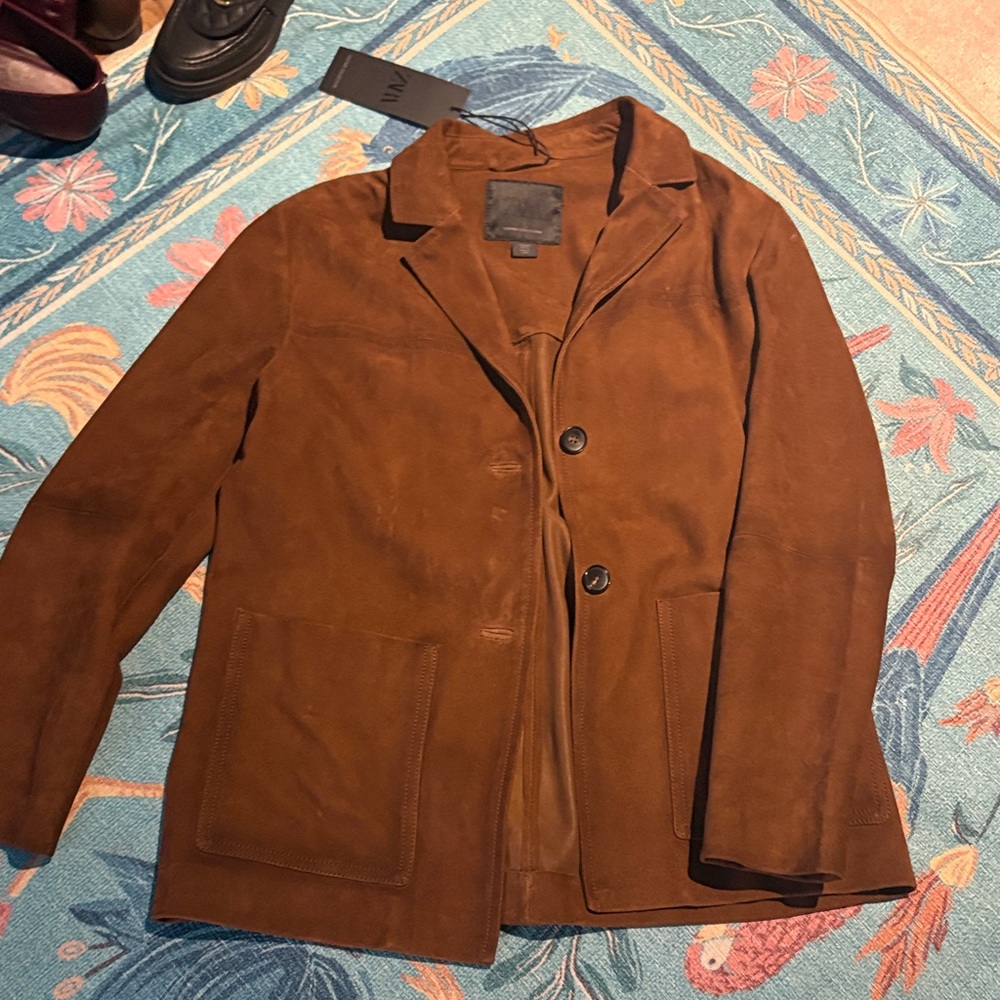 Zara Viral Women’s Brown Suede Jacket